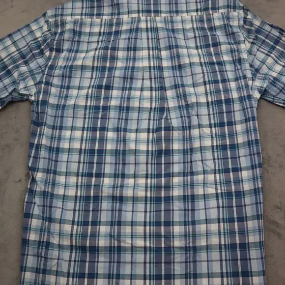 Johnnie- O Shirt Mens S Check Hangin Out Long Sleeve Button Up Surfing - Picture 15 of 16